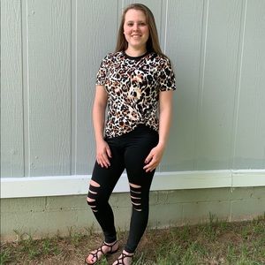 Cheetah Print Tee